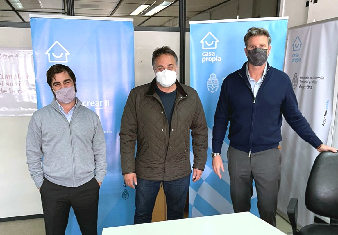 Puy Soria gestionó nuevas obras habitacionales en Nación 